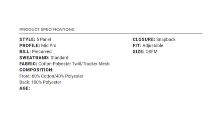 Richardson 112FP Five-Panel