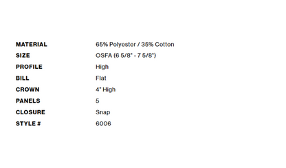 Yupoong 6006