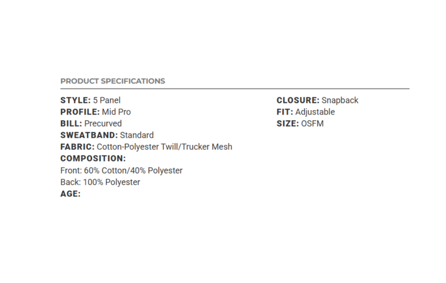 Youth Richardson 112Y