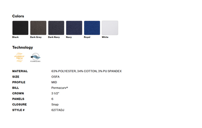 FlexFit Fabric Back Camouflage 6277